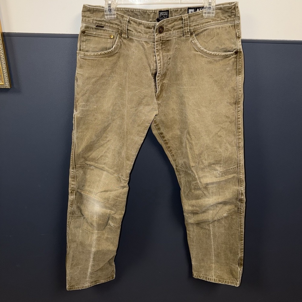 Kuhl Men's Rydr Mens Pants 35x32 Rugged Heavy Duty Outdoor utility Button‎ Snap